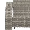  szürke polyrattan kerti adirondack szék