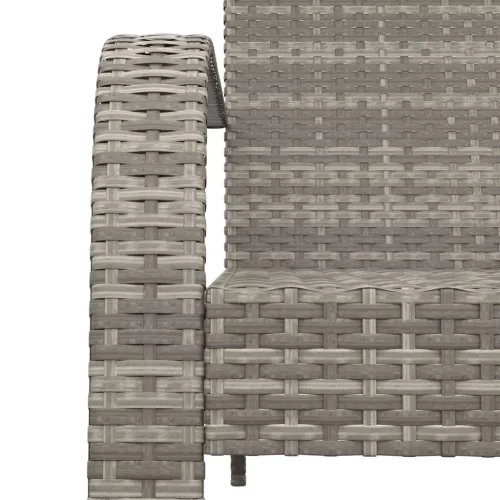  szürke polyrattan kerti adirondack szék