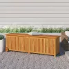  tömör akácfa kerti tárolóláda kerekekkel 150 x 50 x 58 cm