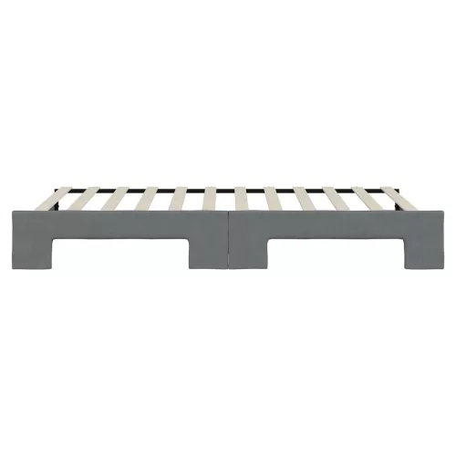  sötétszürke kihúzható szövet heverő 100 x 200 cm