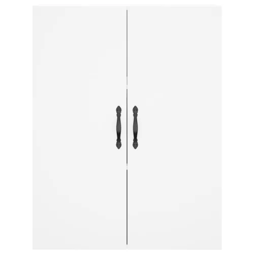  2 db fehér szerelt fa falra szerelhető szekrény