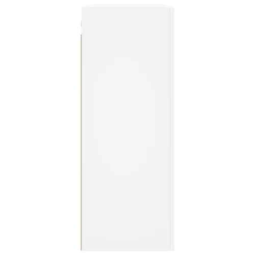  2 db fehér szerelt fa falra szerelhető szekrény