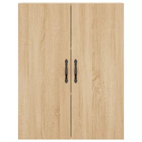  2 db sonoma tölgy színű szerelt fa falra szerelhető szekrény