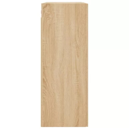  2 db sonoma tölgy színű szerelt fa falra szerelhető szekrény