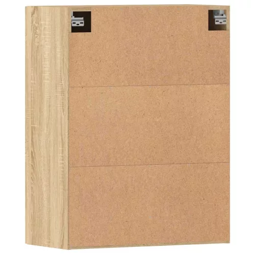  2 db sonoma tölgy színű szerelt fa falra szerelhető szekrény