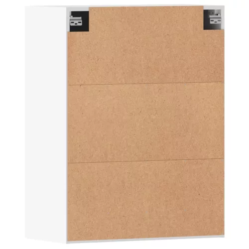  2 db fehér szerelt fa falra szerelhető szekrény