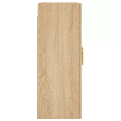  2 db sonoma tölgy színű szerelt fa falra szerelhető szekrény