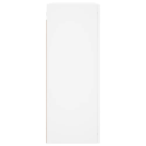  2 db fehér szerelt fa falra szerelhető szekrény