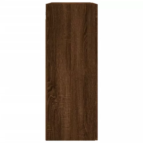  2 db barna tölgy színű szerelt fa fali szekrény