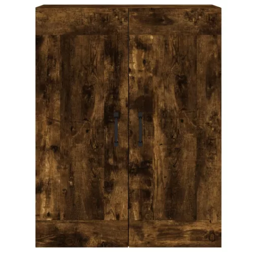  2 db füstös tölgy színű falra szerelhető fa éjjeliszekrény