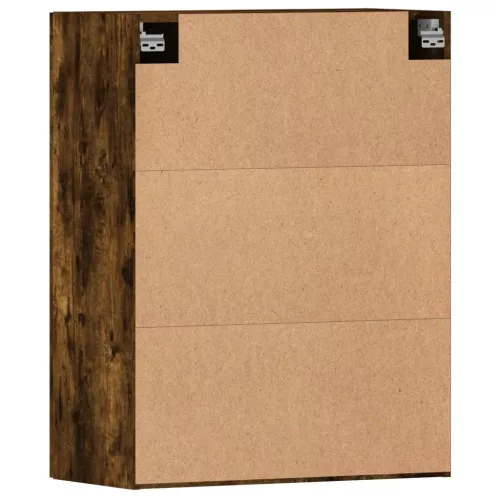  2 db füstös tölgy színű falra szerelhető fa éjjeliszekrény