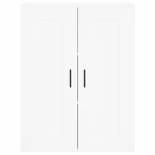  2 db fehér szerelt fa falra szerelhető szekrény