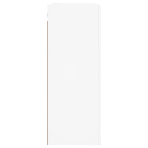  2 db fehér szerelt fa falra szerelhető szekrény