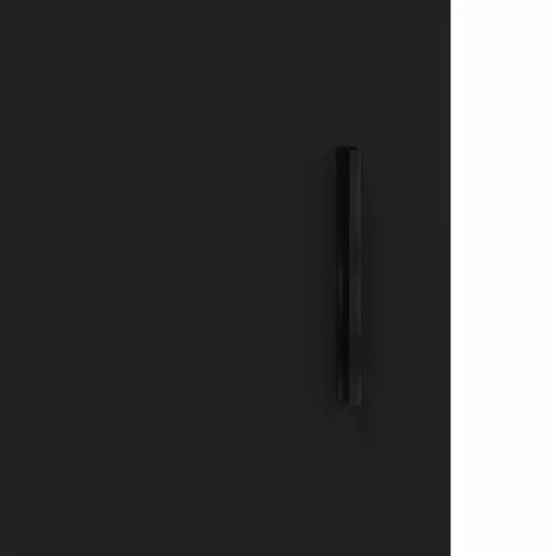  2 db fekete szerelt fa falra szerelhető szekrény