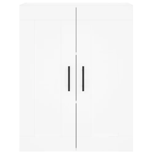  2 db fehér szerelt fa falra szerelhető szekrény