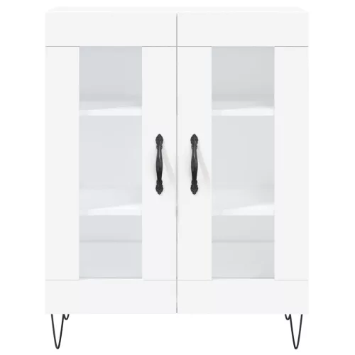  fehér szerelt fa magasszekrény 69,5 x 34 x 180 cm