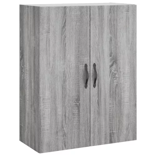  szürke sonoma szerelt fa magasszekrény 69,5 x 34 x 180 cm