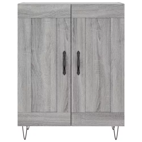  szürke sonoma szerelt fa magasszekrény 69,5 x 34 x 180 cm