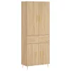  sonoma tölgy szerelt fa magasszekrény 69,5 x 34 x 180 cm