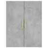  betonszürke szerelt fa magasszekrény 69,5 x 34 x 180 cm