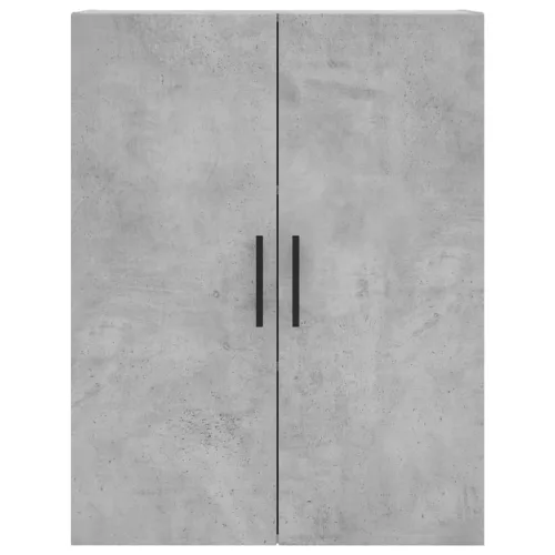  betonszürke szerelt fa magasszekrény 69,5 x 34 x 180 cm