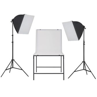 VID fotó stúdió szett softbox fényekkel és tárgyfotó asztallal