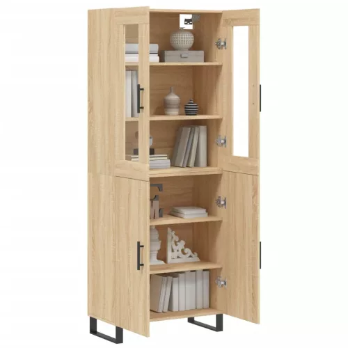  sonoma tölgy szerelt fa magasszekrény 69,5 x 34 x 180 cm