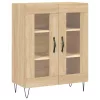  sonoma tölgy szerelt fa magasszekrény 69,5 x 34 x 180 cm
