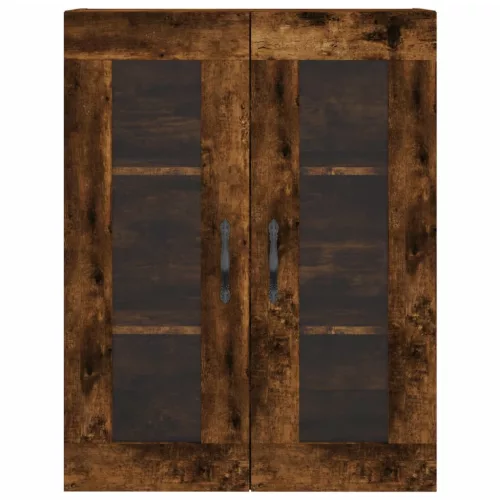  füstös tölgy színű szerelt fa magasszekrény 69,5 x 34 x 180 cm