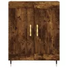  füstös tölgy színű szerelt fa magasszekrény 69,5 x 34 x 180 cm