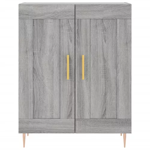  szürke sonoma szerelt fa magasszekrény 69,5 x 34 x 180 cm