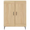  sonoma tölgy szerelt fa magasszekrény 69,5 x 34 x 180 cm