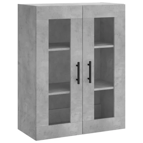  betonszürke szerelt fa magasszekrény 69,5 x 34 x 180 cm