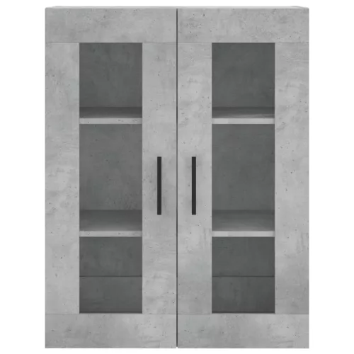  betonszürke szerelt fa magasszekrény 69,5 x 34 x 180 cm