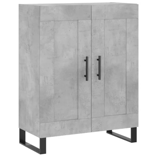  betonszürke szerelt fa magasszekrény 69,5 x 34 x 180 cm