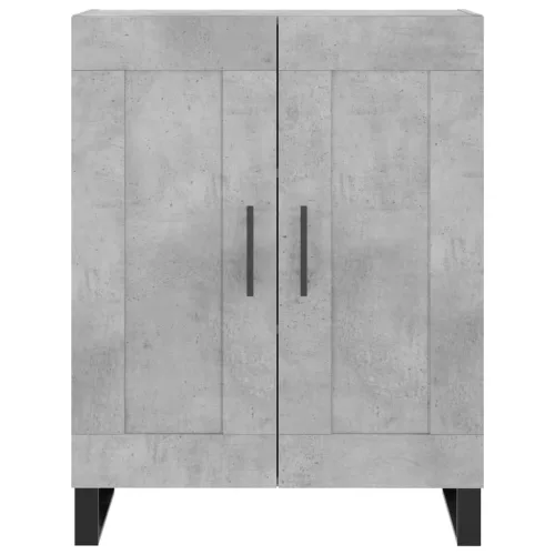  betonszürke szerelt fa magasszekrény 69,5 x 34 x 180 cm