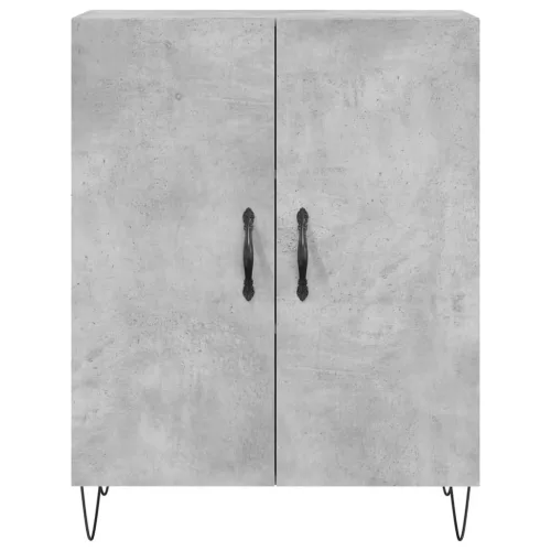  betonszürke szerelt fa magasszekrény 69,5 x 34 x 180 cm