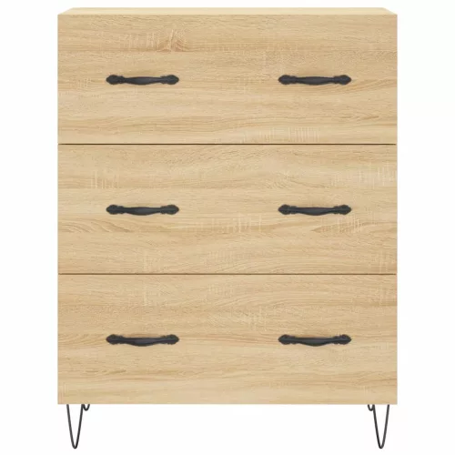  sonoma tölgy szerelt fa magasszekrény 69,5 x 34 x 180 cm