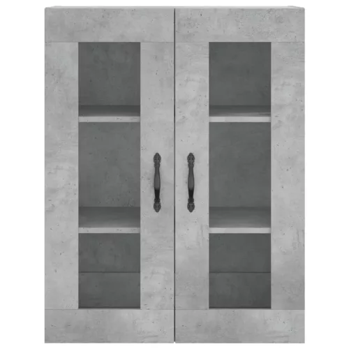  betonszürke szerelt fa magasszekrény 69,5 x 34 x 180 cm