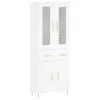  fehér szerelt fa magasszekrény 69,5 x 34 x 180 cm