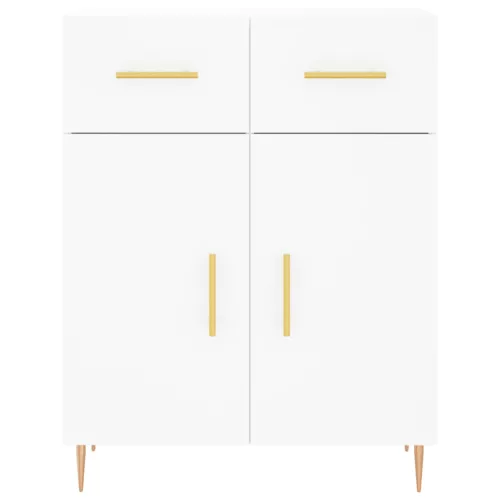  fehér szerelt fa magasszekrény 69,5 x 34 x 180 cm