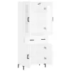 fehér szerelt fa magasszekrény 69,5 x 34 x 180 cm