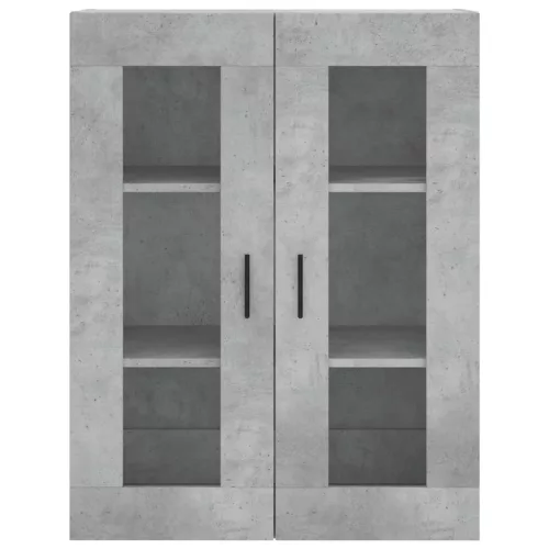  betonszürke szerelt fa magasszekrény 69,5 x 34 x 180 cm