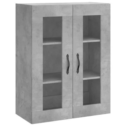  betonszürke szerelt fa magasszekrény 69,5 x 34 x 180 cm
