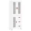  fehér szerelt fa magasszekrény 69,5 x 34 x 180 cm
