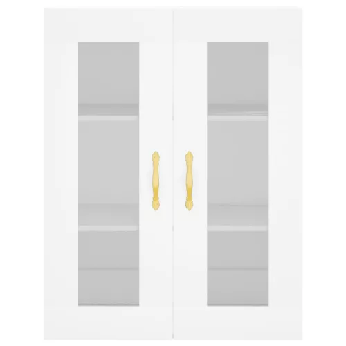  fehér szerelt fa magasszekrény 69,5 x 34 x 180 cm