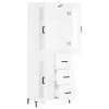  fehér szerelt fa magasszekrény 69,5 x 34 x 180 cm