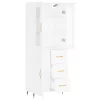  fehér szerelt fa magasszekrény 69,5 x 34 x 180 cm