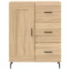  sonoma tölgy szerelt fa magasszekrény 69,5 x 34 x 180 cm