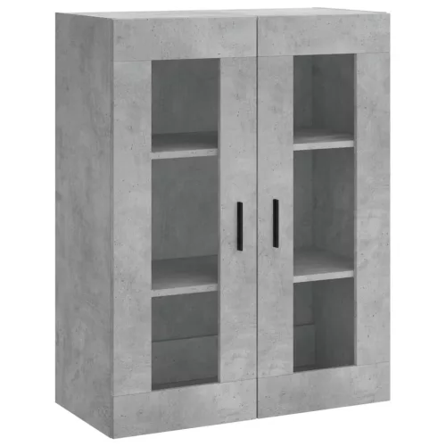  betonszürke szerelt fa magasszekrény 69,5 x 34 x 180 cm